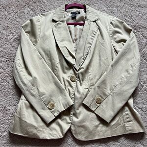 Vtg Sandro Cotton Blend Blazer Preppy Office Minimalist Capsule Old Money Size M
